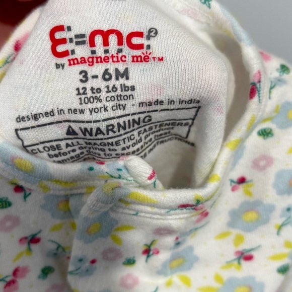 Magnetic Me Floral 100% Cotton Onesie - Picture 3 of 3